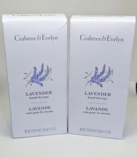2 CRABTREE EVELYN Lavender Hand Therapy Cream 3.5oz x2 Brand New Sealed