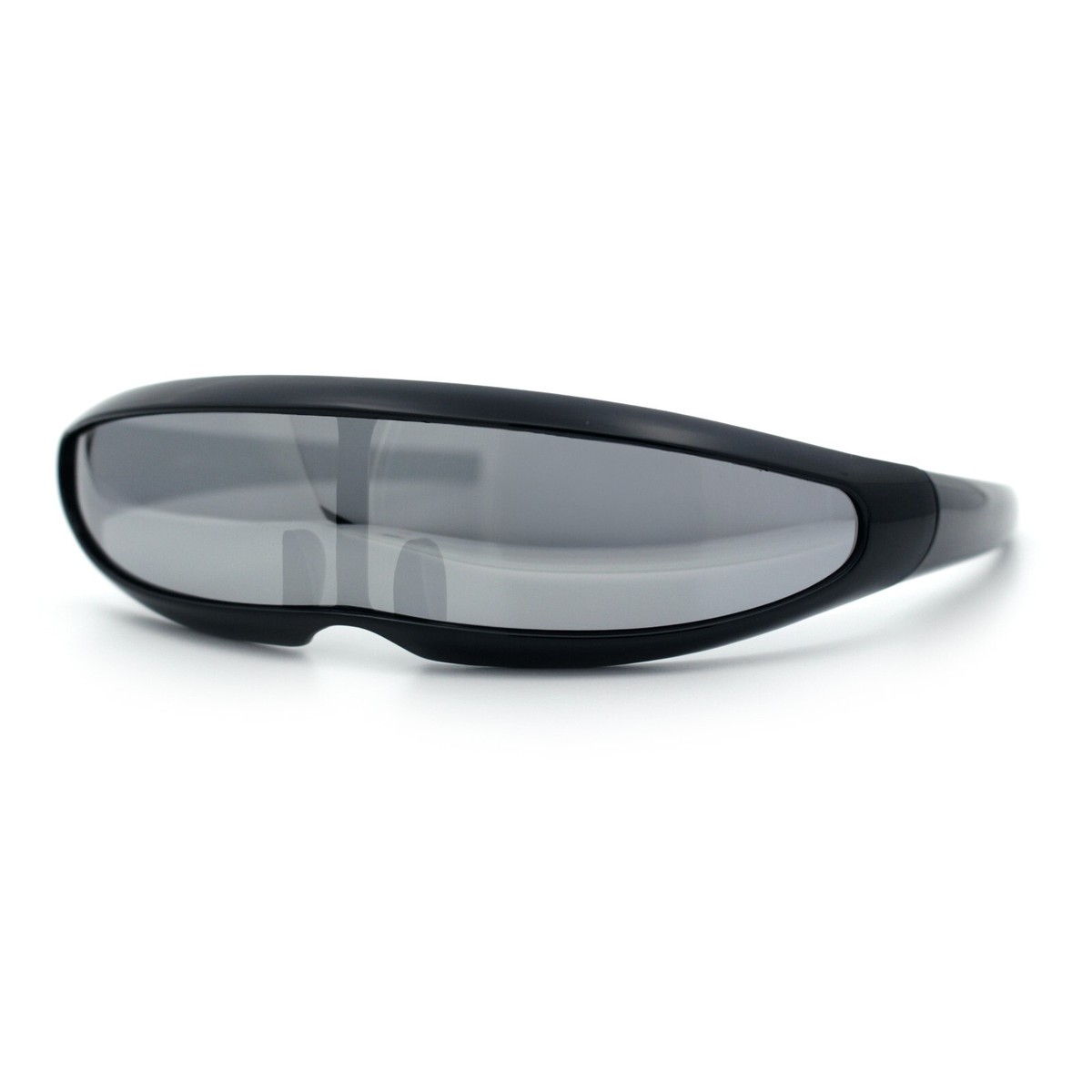 Color Mirror Lens Monolens Cyclops Robotic Futuristic Narrow Punk