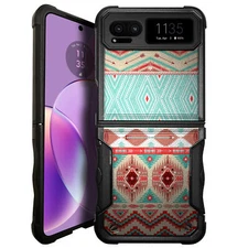 For [Motorola RAZR 2023][DUAL TACTICAL][Hybrid Two Piece Case] Slim Shell