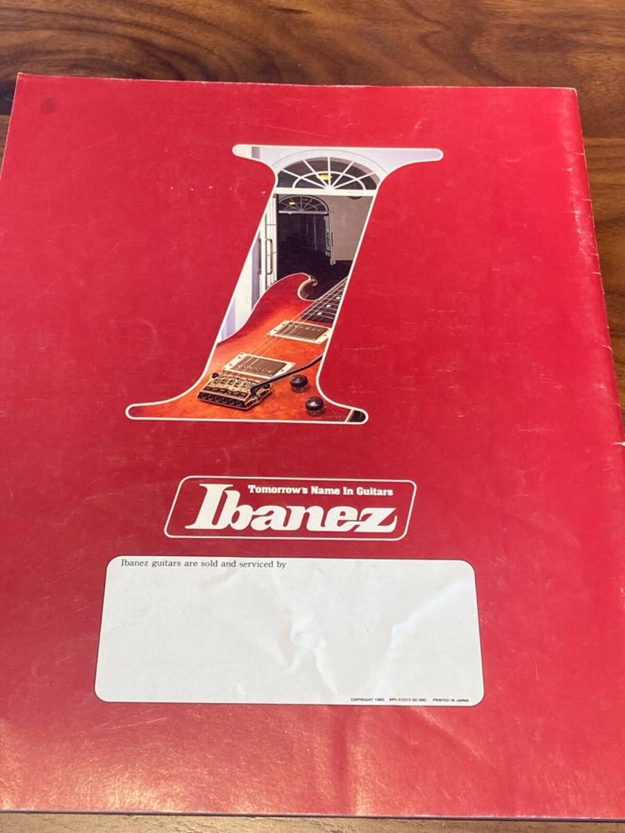 1983-1984 Ibanez Roadstar II and Artist electric guitar catalog