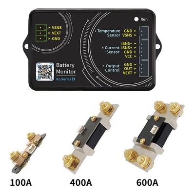 DC 0-120V 100A 400A 600A Coulometer Battery Monitor Indicator Tester Voltmeter