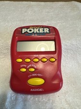 1997 radica Pocket Poker Draw And Deuces Electronic Handheld Game