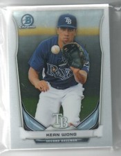 (15) 2014 Bowman Chrome Prospects #BCP2 Kean Wong SAN FRANCISCO GIANTS RC Lot 82