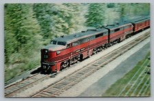 Clark Township NJ Leigh Valley Railroad Alco PA-1 Diesel Locomotive Postcard P10