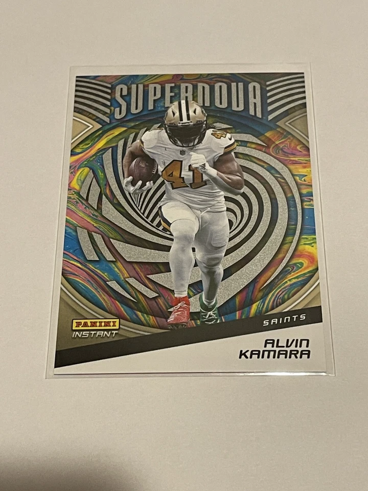 ALVIN KAMARA - 2021 Panini Instant #S16 NFL FOOTBALL SUPERNOVA - SAINTS 1/3357 - Image 2 of 4