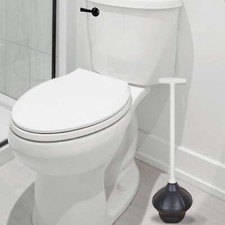 Toilet Plunger - Fits All Bowl Shapes - Clears Common Clogs