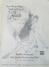 1945 smart women prefer sculptured lingerie slip by RADELLE Ad