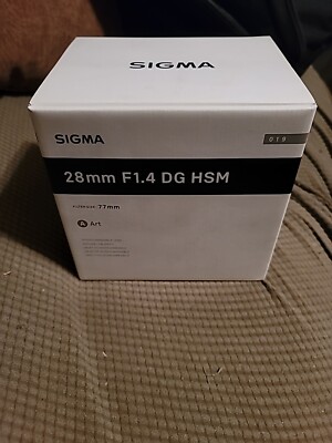 28mm F1.4 DG HSM Sigma UNUSED PRISTINE FOR SIGMA CAMERAS ONLY!