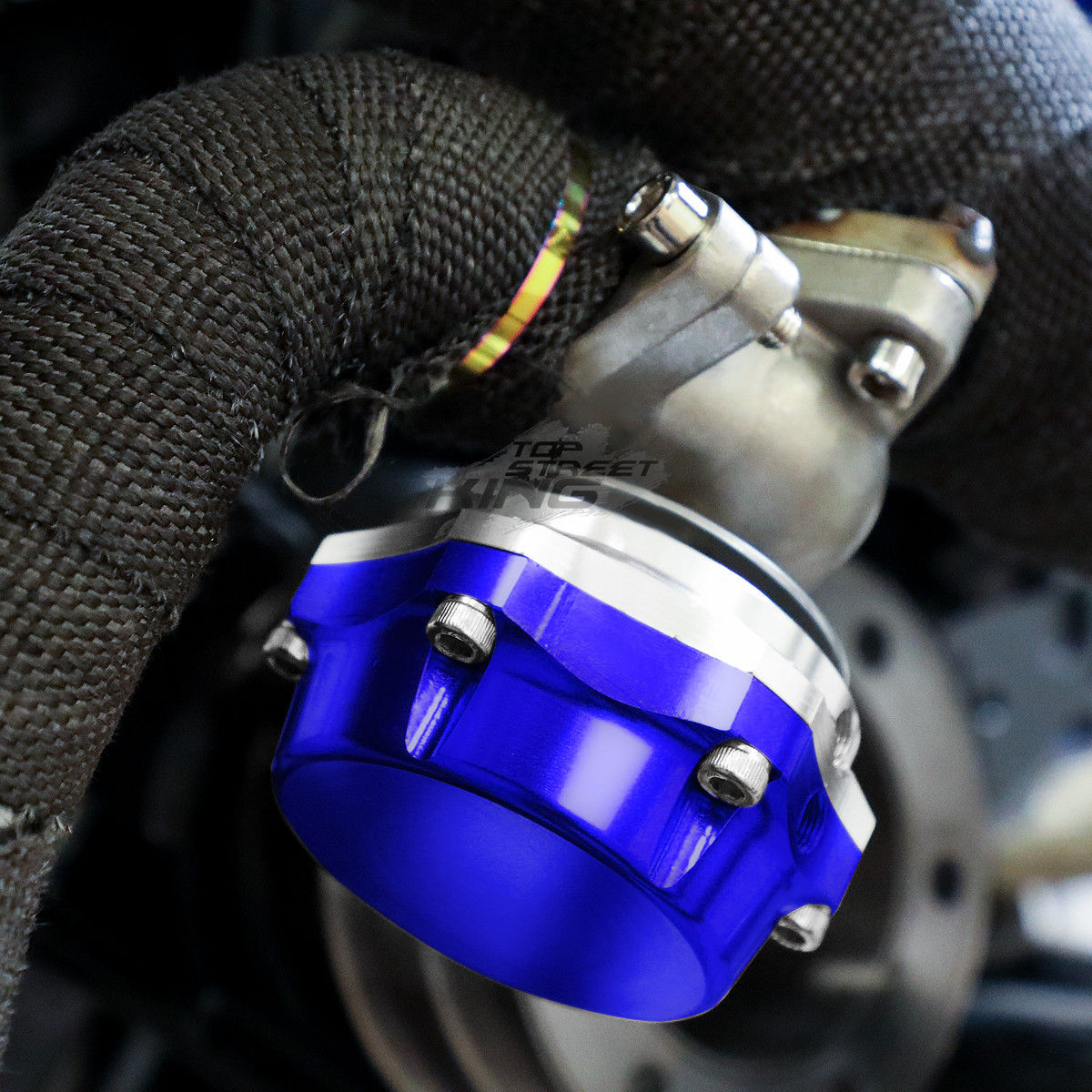 38MM TURBOCHARGER MANIFOLD TURBO BOOST BLUE WASTEGATE+DUMP FLANGE+7PSI SPRING eBay