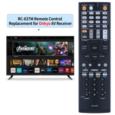 New RC-837M Remote Control For Onkyo AV Receiver TX-NR616 TX