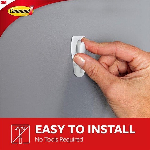 Command Hooks White MINI Decorating Utility Adhesive Stick on UK 3M ...