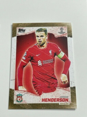 2021-22 Topps UCL Gold Card Liverpool FC Jordan Henderson