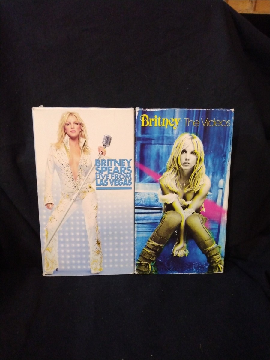 LOT Of 2 VHS Britney Spears Live from Las Vegas DREAM WITHIN A