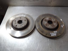 Fits: Subaru Impreza Newage 2001-2007 PAIR Used Front Brembo Brake Discs Rotors