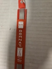 Bernat Double Pointed Aluminum Knitting Needles 10" Size 2 Eng #6252 FREE SHIP