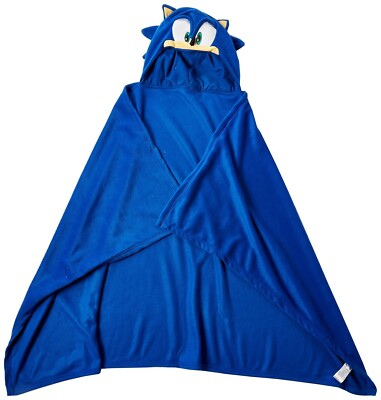 Sonic The Hedgehog Hoodie Blanket 57'' x 41'' *NEW - FREE SHIPPING