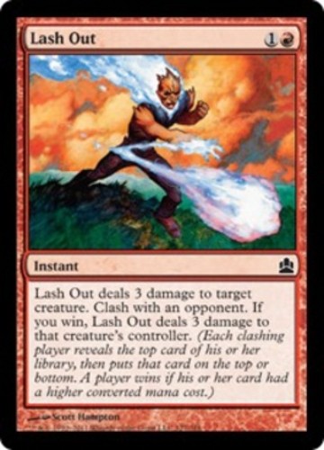 1x Near Mint, English Lash Out - Commander