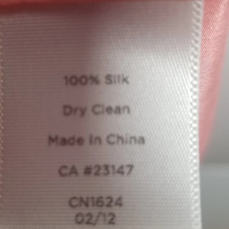 Camiseta sin mangas Talbots para mujer profesional oficina coral seda talla 16WP Foto 4 de 4