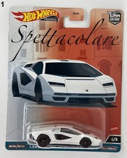 Hot Wheels 2022 Car Culture Spettacolare Lamborghini Countach LPI 800-4 White