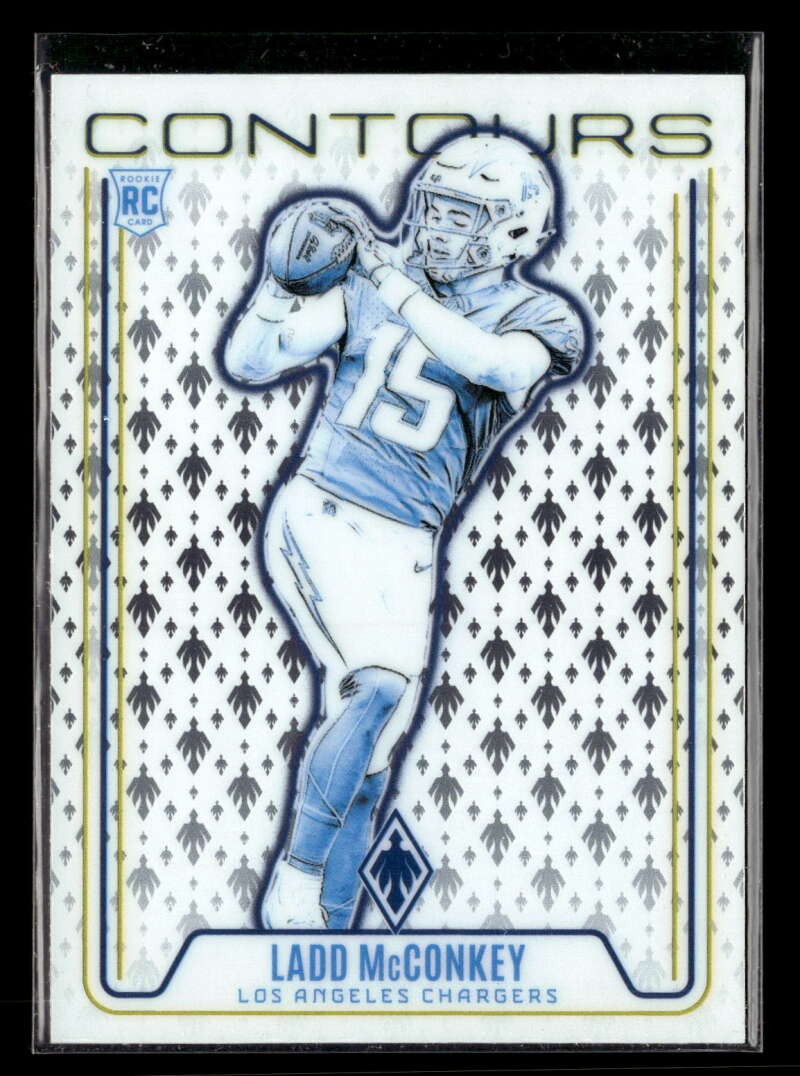 2024 Panini Phoenix Ladd McConkey Contours Stars #CON-LMY Rookie UX3012
