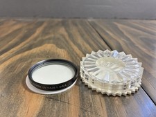Vintage Tiffen 49mm UV Haze-1 Lens Filter With Case Made in USA Excellent Con