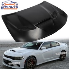 Srt Hellcat Style Aluminum Hood Scoopvent Fits 2015-2023 Dodge Charger