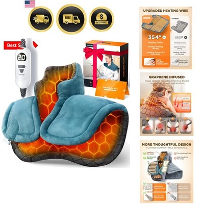Graphene-Infused Heating Pad 3X Deeper Pain Relief, Weighted Instant Heating ...