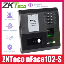 ZKTeco nFace102-S Fingerprint Face Recognition TCP/IP Biometric Time Attendance