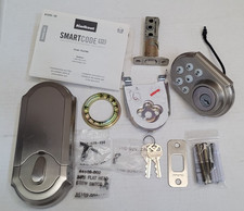 Kwikset 910 Smartcode Z-Wave Satin Nickel Electronic Entry Keyless Deadbolt Lock