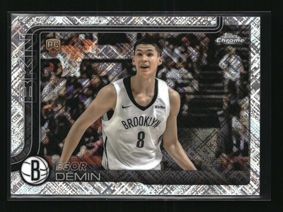 2025-26 Topps Chrome #258 Egor Dëmin Skylight Refractor