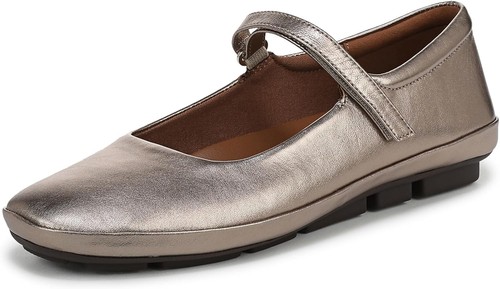 Naturalizer Behold 2 Women's Mary Jane Warm Silver Flats NW/OB 9.5W