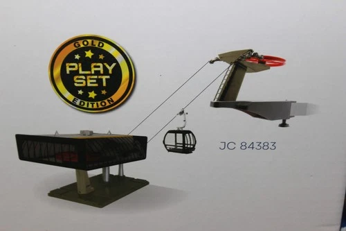 Jc 84383 D-Line Cable Car Black Yellow 1:3 2 New IN Boxed Circulating + Gondola