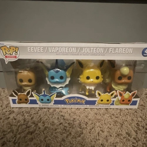 Funko Pop! Pokémon Eevee Vaporeon Jolteon Flareon 4-Pack Vinyl Figures