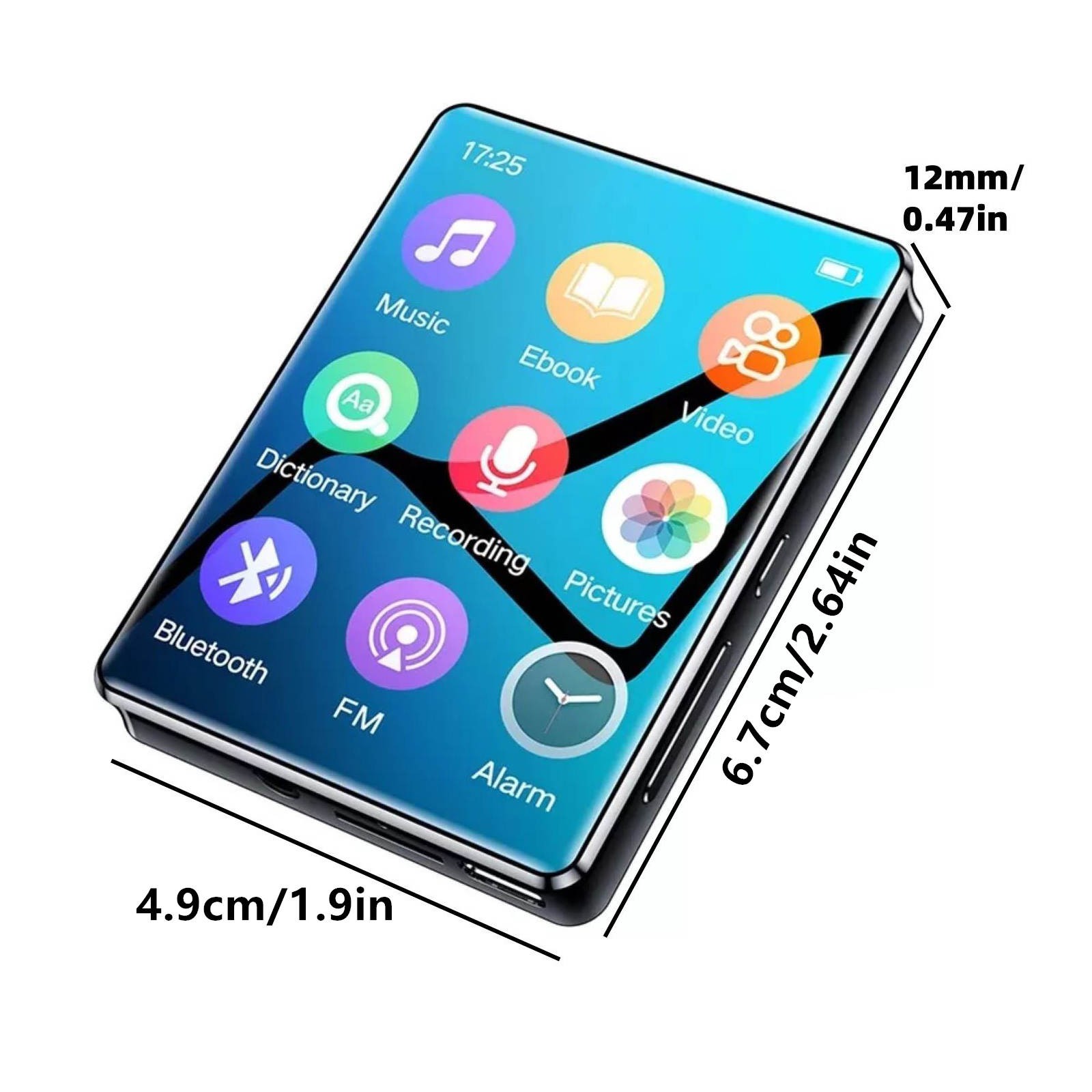 High Quality MP3 Player BT 5.0 Voice Recorder FM Radio Multifunctional Player