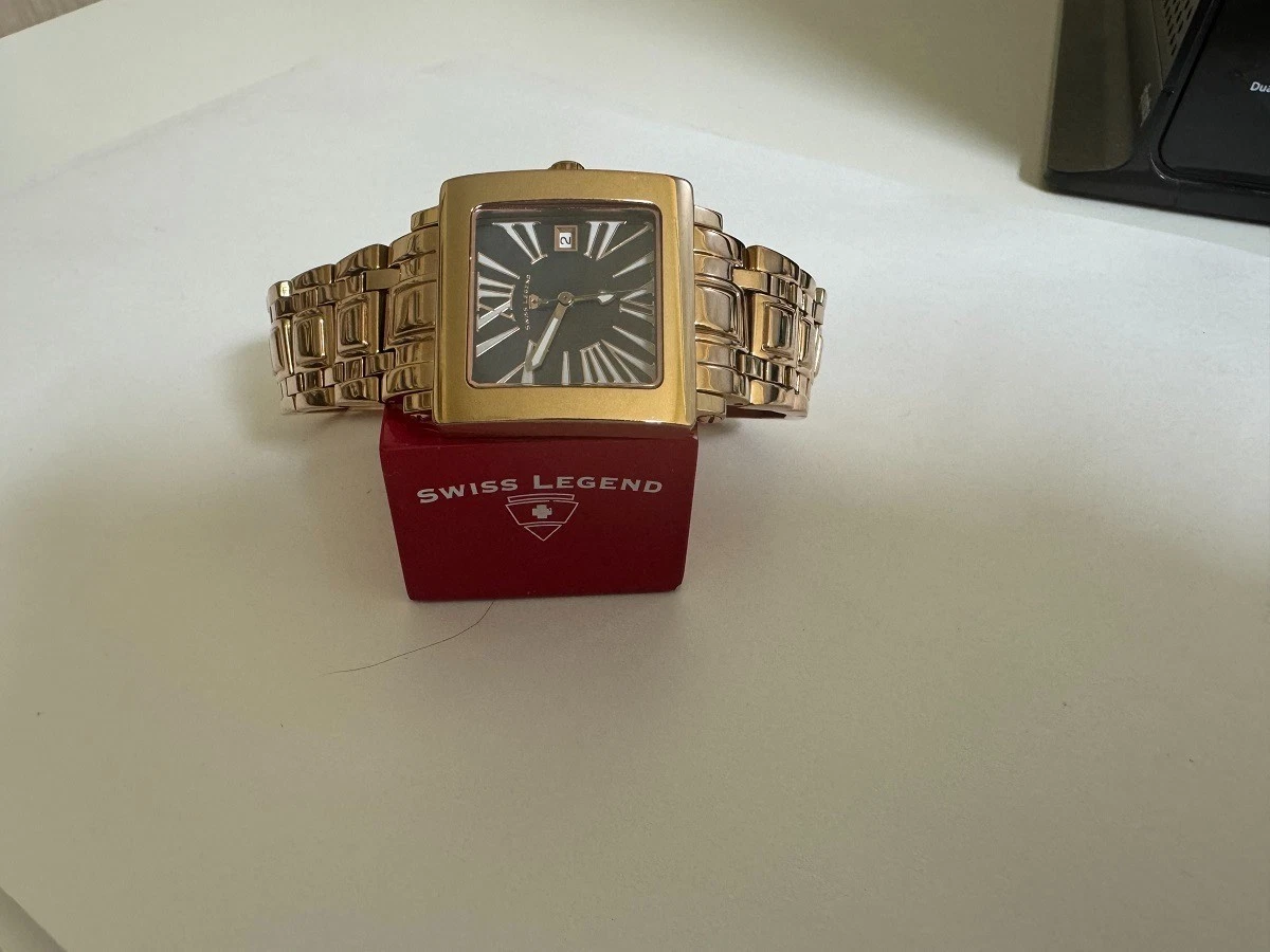 Swiss Legend Black and Gold Women’s Watch in Red Case Swiss Legend Watches - Etsy main image 2