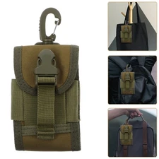 Tactical Belt Pouch Phone Pouch Nylon Army Green for Mobile Phone Security