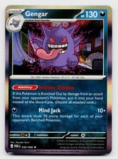 Pokemon Gengar 050/088 Rare Holo Card TCG