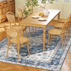 4x6 Area Rug, Vintage Machine Washable Rug for Living Room, Blue — photo 4