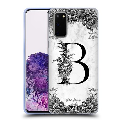 OFFICIAL NATURE MAGICK B&W MARBLE MONOGRAM 1 SOFT GEL CASE FOR SAMSUNG PHONES 1