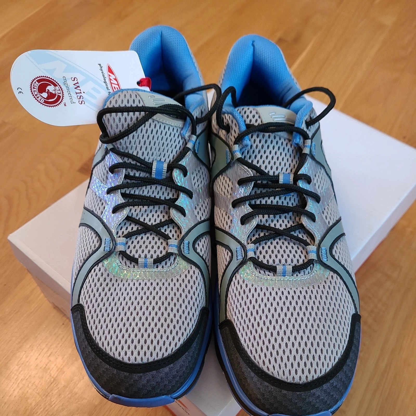 Scarpe MBT Sabra 5 Uomo Taglia 12 Grigio Blu Nero Tonificante Trail Walking Sneakers