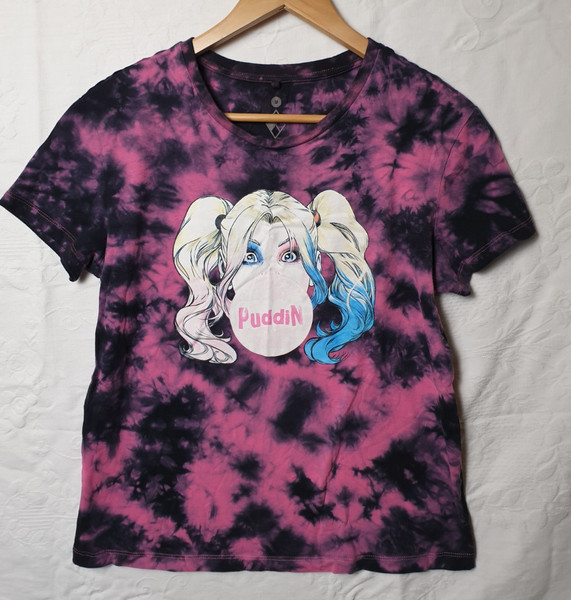 Harley Quinn Puddin Tie Dye Tee size Medium