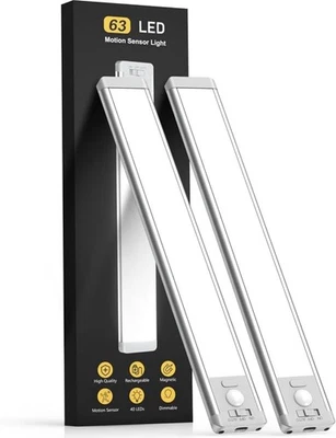 Lampada LED Da Incenso Per Cucina Con Sensore Di Movimento, Batteria Ricaricabile 2000 MAh, 40 Cm, Dimmerabile, Magnetica Per Armadio