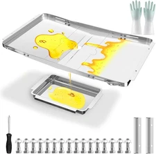 Grill Grease Tray Replacement for Dyna Glo with Catch Pan, Universal 25"-34"... 