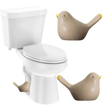 2Packs Birds Toilet Bolt Covers Decorative Cute Toilet Bolt Caps Ceramic Toil...