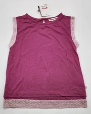 Appaman Girl’s Viscose Blend Crochet Trim Sleeveless Top Size 7 Years NWT