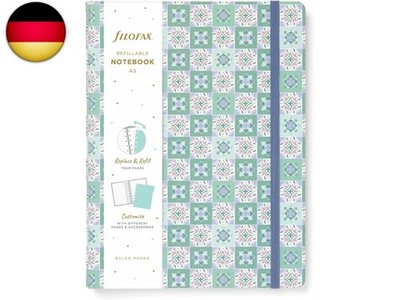 Filofax Mediterranean Notizbuch, A5, nachfüllbar, Minze