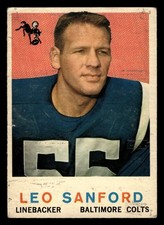 1959 Topps Leo Sanford #149 - Baltimore Colts - (Low Grade)