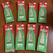 Vtg Christmas Tree Silver Icicles Tinsel Lot 8 1000 Strands 18” New-old/Unopened