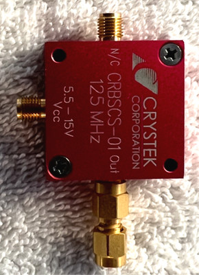 Crystek Oscillator CRBSCS-01 250 MHz RF Clock Source 5.5V Module Adapter