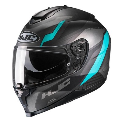 Integralhelm Motorrad HJC C70 Hellblau, Grau Silon MC4SF HJC